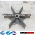 Stainless steel HK40 precision casting fan blades for heating furnace